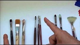 Tipps für Anfänger der Acrylmalerei (1): Pinsel, Teil 1 | Maltechniken