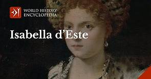 Isabella d'Este the Marchioness of Mantua during Early Renaissance Italy