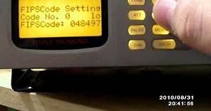 How To Set FIPS Codes on a Scanner (PRO-163 Used)