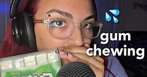 ASMR | fast & aggressive intense gum chewing, mouth sounds, hand sounds