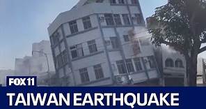 Taiwan earthquake: Buildings damaged, tsunami warning issued