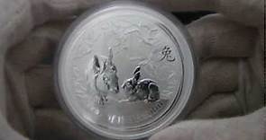 [HD] 2011 Year of the Rabbit - 5 oz Silver Coin - Perth Mint