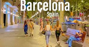 Barcelona, Spain 🇪🇸 - Night Walk - 2021 - 4K-HDR Walking Tour (▶51min)