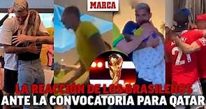 La emoción de los futbolistas brasileños al enterarse de su convocatoria I MARCA