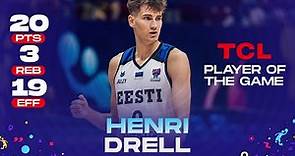 Henri DRELL 🇪🇪 | 20 PTS | TCL Player of the Game vs. Great Britain