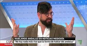 Manu Sánchez, el mejor embajador del andaluz en Noticias Mediodía