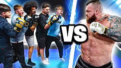World's STRONGEST Man VS 5 Fighters!! | FULL BOXING FIGHT (Knockout) - Eddie Hall