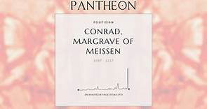 Conrad, Margrave of Meissen Biography - 12th century Margrave of the House of Wettin and ancestor of the Saxon electors and kings