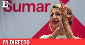 YOLANDA DÍAZ presenta con SUMAR su candidatura a PRESIDENTA DEL GOBIERNO (Acto íntegro) | EL PAÍS