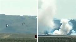 Horrific plane collision during Nevada's Reno Air Races caught on camera, 2 pilots dead
