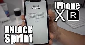How To Unlock iPhone XR From Sprint to Any Carrier