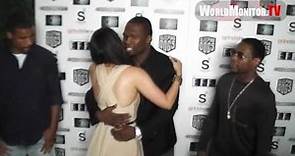 Curtis 50 Cent Jackson, Floyd Mayweather Jr, Miss Shantel Jackson at Freelancers premiere