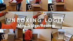 unboxing Logik mini fridge || Small freezer with this mini fridge || Mini fridge reveiw ||
