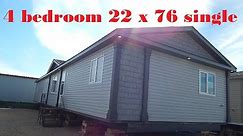 Mobile Home Tour (22 x 76) 1672 sq,ft. 4 bedrooms 2 baths single wide Modular home