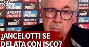 Ancelotti habla sobre su interés en Isco y su gesto con la ceja y su sonrisa lo delatan | Diario AS