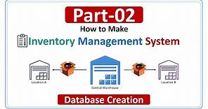 How to Make Inventory Management System Part-2 | Database Creation