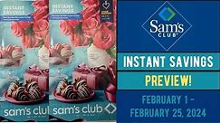 Sam's Club ~ NEW INSTANT SAVINGS COMING SOON! *PREVIEW*