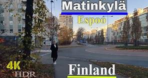 Finland small City walks: Sunny Autumn walk in Matinkylä Espoo#shorts #travel