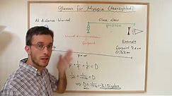 Calculating the diopters of glasses for Myopia