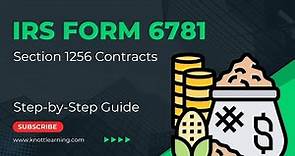 How to Complete IRS Form 6781 - Simple Example