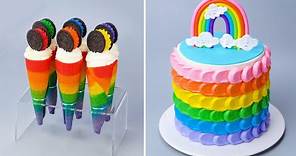 Creating Stunning Rainbow Cakes 🌈 Colorful Cake Decorating Recipes
