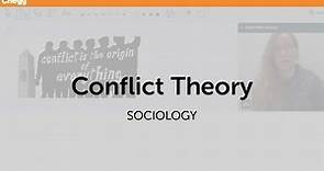 Conflict Theory | Sociology | Chegg Tutors