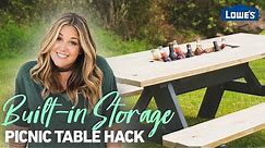 Picnic Table Hacks: Built-In Storage