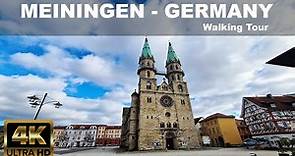 🇩🇪 Meiningen GERMANY - 4K City Walking Tour