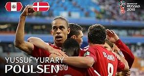 Yussuf Yurary POULSEN Goal - Peru v Denmark - MATCH 6