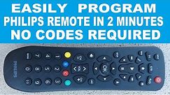 How to Program Philips 3 Device Remote Control using Auto Code Search