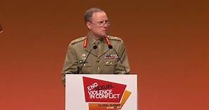 Lt General David Morrison on the role of soldiers in ending sexual violence in conflict