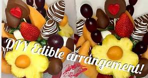 How to make an Edible arrangement at home. Valentine’s Day ideas