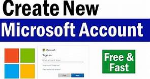 How To Create a New Microsoft Account | Microsoft Account | How To Create Microsoft Account 2023