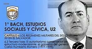 6.3 El gobierno del general Carlos Humberto Romero (1977-1979), U2, C4, E. Sociales y C., 1° BACH