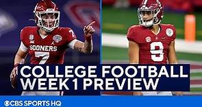College Football Week 1 Preview and Picks | CBS Sports HQ