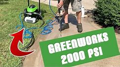 Greenworks 2000 PSI Electric Pressure Washer from Lowes Review!