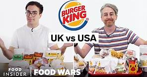 US vs UK Burger King | Food Wars
