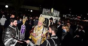 The Epitaphios Service at St. Nicholas, Flushing, NY Officiated by H.E. Archbishop Elpidophoros