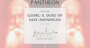 Georg II, Duke of Saxe-Meiningen Biography - German noble