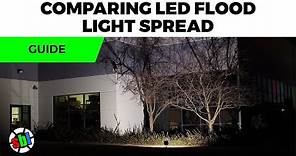 Comparing LED Flood Light Spread