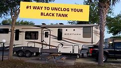 How to unclog your RV black tank, the best way, and it is easy