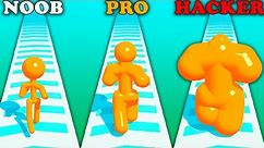 NOOB vs PRO vs HACKER The Tall Man Run Android Gameplay - power Games