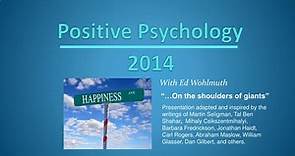 PPT - Positive Psychology PowerPoint Presentation, free download - ID:2923154