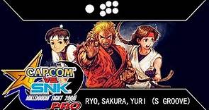 Capcom vs. SNK Millennium Fight 2000: Ryo, Sakura, Yuri Arcade Playthrough
