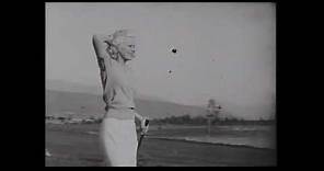 Sexy Jean Harlow Plays Golf Without A Bra!