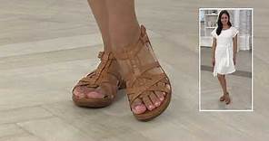 Clarks Collection Leather Sandals - Loomis Katey on QVC