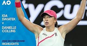 Iga Swiatek v Danielle Collins Highlights | Australian Open 2024 Second Round