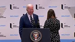 US President Joe Biden speech at Ulster University