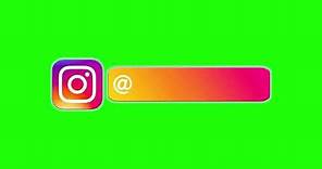 Instagram Logo Green Screen Animation