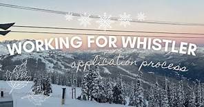 How to get a Ski Season job in Canada (application process for whistler)